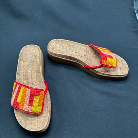 Donald Pliner Platform Slides Size 7 - Picture 3 of 3